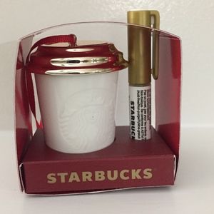 Starbucks Ornament Mini Travel Cup to Color NWT